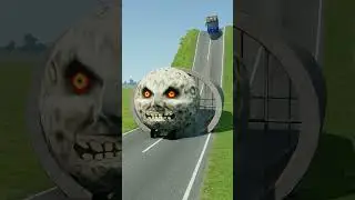 Long Capsule Buses vs Drain Pipe in the game BeamNG.drive #beamngdrive #crash