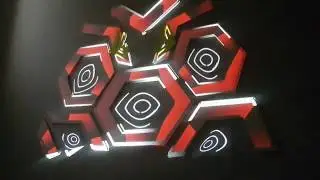 Madmapper 4 (with a 3.7.5 project) in my livingroom.