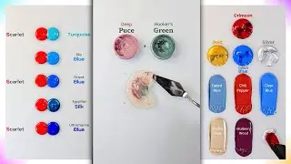 Color Mixing Secrets You Should Know Scarlet, Deep Puce, Hooker's Green, Crimson, Gold, Cobalt Blue