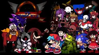 (Remake) FNF Triple Trouble, but every turn a new character sings | Friday Night Funkin'