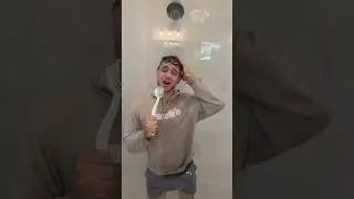 Singing in the showerrrr!!! 🚿😝 #dance #shorts #funny #couple