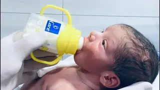 Cutest Very Hungry Baby in NICU | Feeding Time with Nurse Love & Care🤲❤️#cutestbaby #newbornbaby🤲🙏❤️