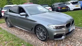 2018/68 Moonstone Blue BMW 530e M Sport Hybrid Privacy Pack Full BMW service History ULEZ free 2 Own