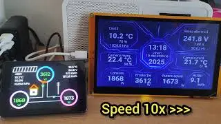 ESP32-8048s070c + ESPHome + Home Assistant: Интеллектуальная панель управления энергопотреблением!