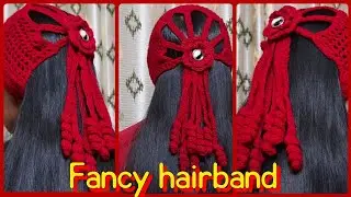 Crochet fancy hairband | New design of Earmuf | For kids , girls and teenagers | Indira's Creations