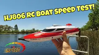 ✅HJ806 RC Boat Speed Test | How Fast Is It Out the Box?