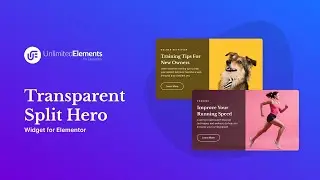 Transparent Split Hero Widget for Elementor
