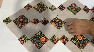 Tapete em patchwork, muito fácil de fazer, venha aprender com o passo a passo