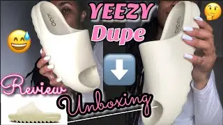 YEEZY DUPES 🤔 || EGO PLAYOFF SLIDES UNBOXING & REVIEW