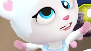 Talking Tom Gold Run - Funny Fails moment of Polar Bear Angela part 2