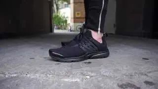 Nike Air Presto Tech Fleece Pack Black | On Feet