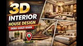 3D Interior House Design | Colorized | Dera Ghazi Khan 