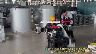 EN 14797, DN600 explosion proof door, magnetic locking, for dust collector and baghouse