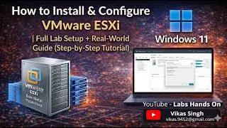 How to Install & Configure VMware ESXi | Full Lab Setup + Real-World Guide (Step-by-Step Tutorial)