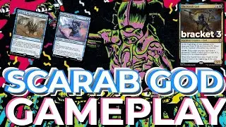 The Iron Grip of the SCARAB GOD EDH Gameplay vs Mendicant Core, Satya, Inspirit MTG Deck Tech Guide
