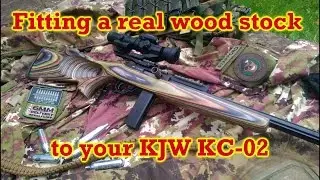 Fitting a real wood stock to your KJW KC-02