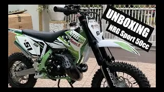 Mini Dirt Bike Unboxing ( NRG 50cc2 stroke ) SUBTITLE