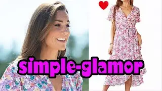 This Amazon dress looks so similar to Princess Kate's lavender ditsy floral number   and you won't