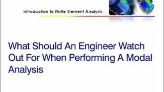 What to Watch for When Performing a Modal Analysis - Intro to FEA