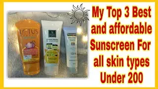 My Top 3 Summer Special Sunscreen Under 200 / budget friendly sunscreens in india #shorts
