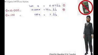 2025 Nov H P1 Q12) Convert a Recurring Decimal to a Fraction