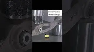 Tesla vs Range Rover Arm CRUSHED by Hydraulic Press! #shorts