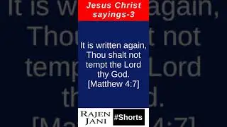 Rajen Jani #Shorts: Jesus Christ sayings-3