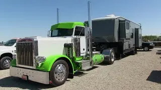 Super Cool 1981 Peterbilt 359 RV Hauler At Mike Green's Open House - Yuma, Arizona 3-25-23