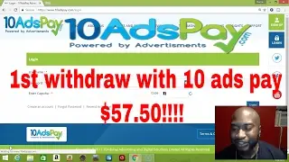 10 Ads Pay - 1st Withdraw Part 1
