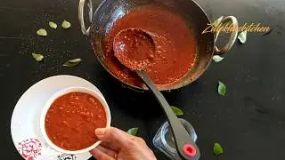 How to make Schezwan Chutney at Home - शेज़वान चटनी - Homemade Schezwan Sauce - Zulekhas Kitchen
