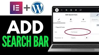 How To Add Search Bar In WordPress Elementor 2025 (EASY GUIDE)