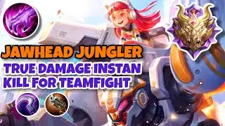 JAWHEAD BEST BUILD || TRUE DAMAGE INSTAN KILL #mlbb