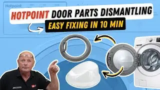 How to Replace Door Parts on a  Hotpoint Washing Machine Door,Handle, Catch & Hinge