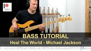 Heal The World - Michael Jackson | Bass Tutorial (Sheet + TABs)