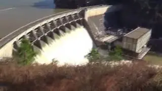 Christmas Flood Water Over Dam 2016 Lake Allatoona