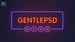 Create Neon Sign board light effect in photoshop cc 2018