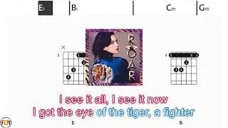 KATY PERRY Roar FCN GUITAR CHORDS & LYRICS