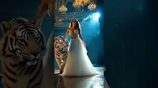 Why This Girl Transformed Into A White Tiger Is So Sad #AGT #Animals #Transformation #Shorts