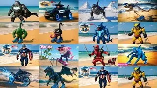 BRAINROT EXTINCTION WOLVERINE🆚️BRAINROT SPIDER-MAN🆚️BRAINROT BATMAN🆚️BRAINROT Marvel Avengers