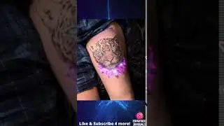 Lion thigh Tattoo | Best Tattoo 2021 | Tattoo animation |LED tattoo #Shorts
