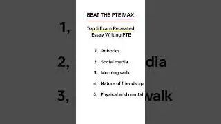 Top 5 Exam Repeated Eassy Writing PTE | PTE Essay Writing With Answers #pte #beatthepte #pteessay