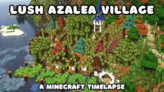 Lush Azalea Village - Minecraft Build Timelapse & Showcase