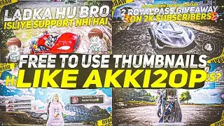 New Free To Use Thumbnails Like Akki2Op Gaming😍😍 | Drive Link In Description😍😍 #akki2opthumbnails