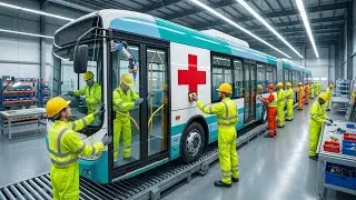 How a Retired City Bus Becomes a Mobile Clinic & Rescue Command Vehicle (Factory Conversion)