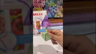 TULIPS- #origami style!🤗🌷#shorts #gelprinting #origamicraft #origamitutorial #origamipaper #art