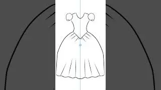 snow white dress drawing! #shorts #drawing #viral #art