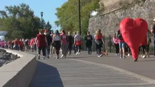 Hundreds walk the Canal Park Lakewalk for Northland Heart Walk
