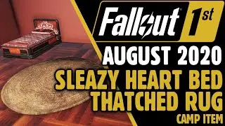 Fallout 76 Fallout 1st - Sleazy Heart Bed & Thatched Rug - August 2020