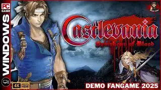 🦇 CASTLEVANIA SYMPHONY OF BLOOD ( DEMO / FANGAME 2025  ) 🔥 RICHTER BELMONT 🔥 4K HD 60 FPS 🔴
