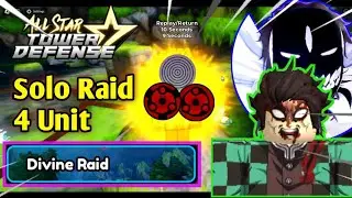 All star tower defense Solo Divine Raid 4 Unit Madara สอนลงเรทมาดาระด้วยทันจิโร่ #astd